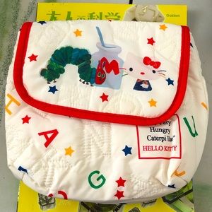 Sanrio Hello Kitty × The very hungry caterpillar small puffer bag